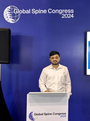 Delivering talk in Global Spine Congress, Bankok, 2024