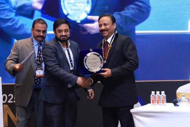Receiving best thesis award, ASSICON 2025, Bangalore